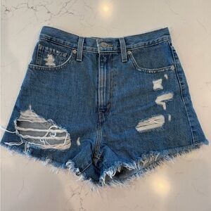 Levi’s High Waisted Mom Shorts ( Size 27) NEVER BEEN WORN